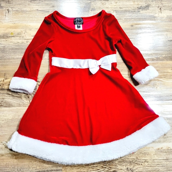 Pink and violet Other - 3t girls Santa Christmas dress